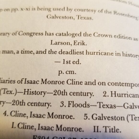 Isaac's Storm paperback book first edition - Picture 8 of 8